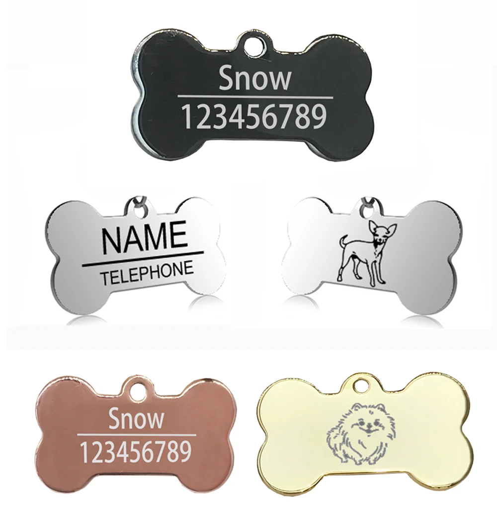 Новинка, 1 шт., Pawfect, новинка, гравировка, ошейник для собак, кошек, ошейник для собак из нержавеющей стали, идентификационная бирка, имя телефона, ошейник для собак, кошек, аксессуары