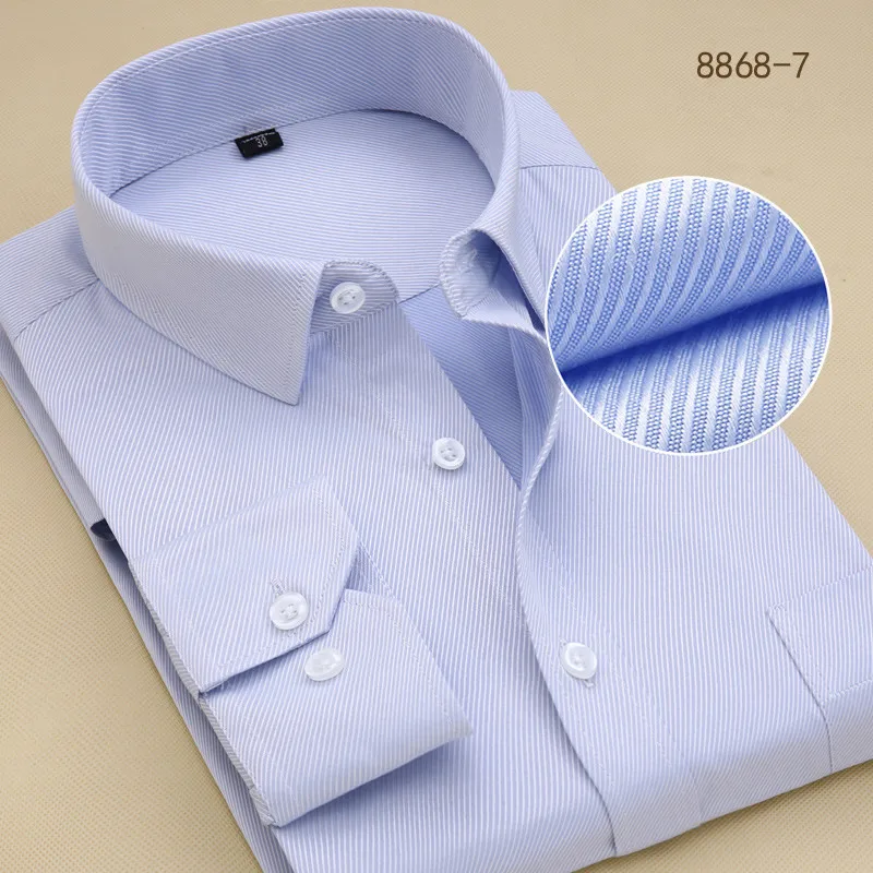 07 Большие размеры 8XL 7XL Брендовые мужские рубашки Повседневная белая черная саржевая однотонная официальная рубашка соц. Мужская Японская уличная одежда Блузка - Цвет: 07