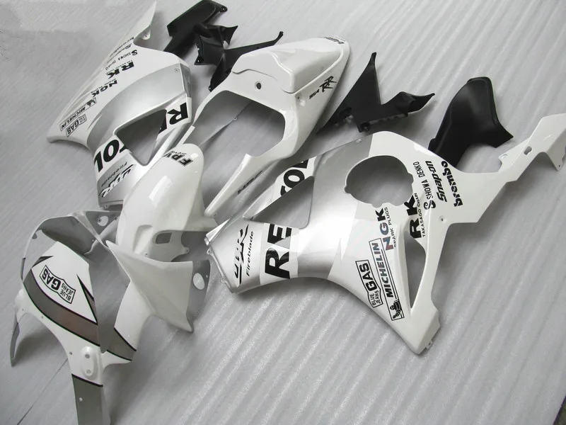 

Free 7 gifts fairing kit for Honda CBR954RR 02 03 white silver bodywork fairings set CBR954RR 2002 2003 BM33