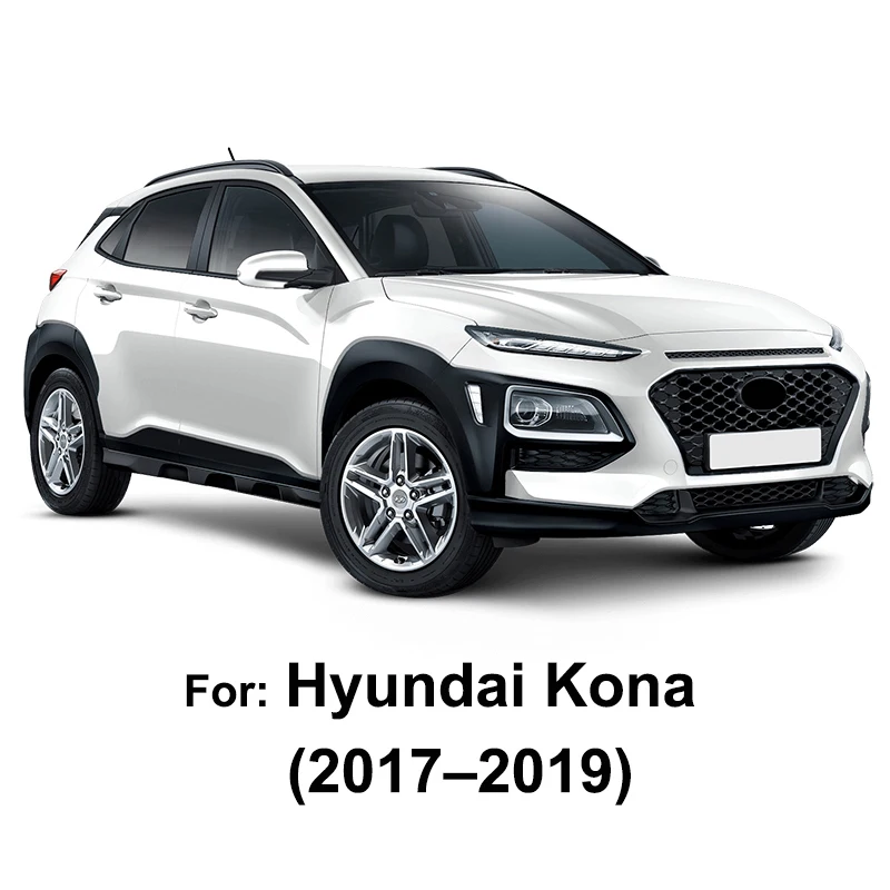 Для Hyundai Kona Encino Kauai 2017 2018 2019 Хромированная передняя и задняя противотуманная фара