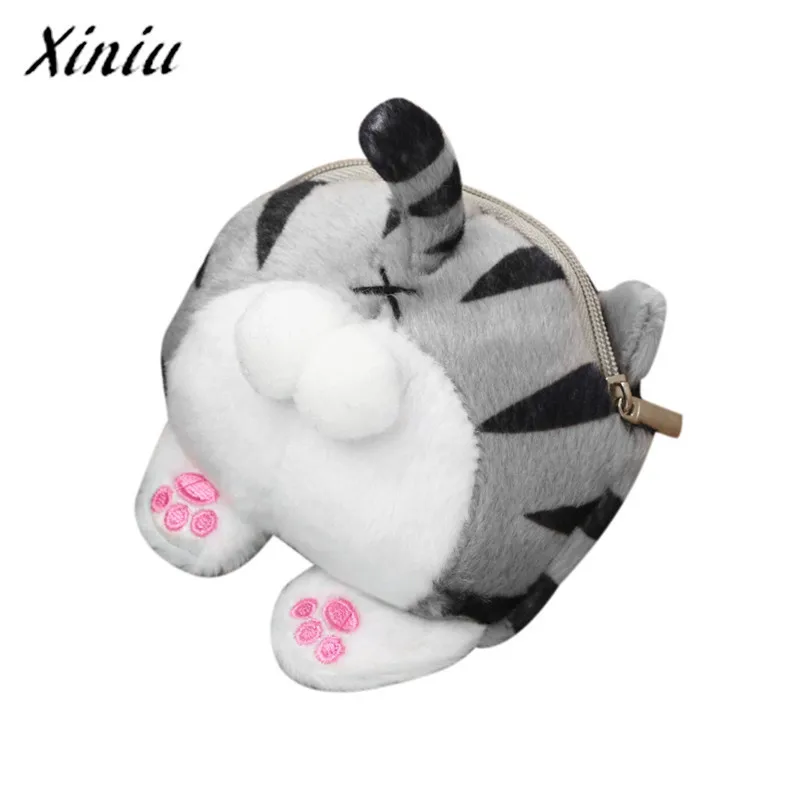 Xiniu LuckU, лучшее предложение, кошелек для монет, милый кот, ягодичный хвост, плюшевый Кошелек для женщин, девушек, кошелек, сумка, мини кошелек для монет, carteira feminina