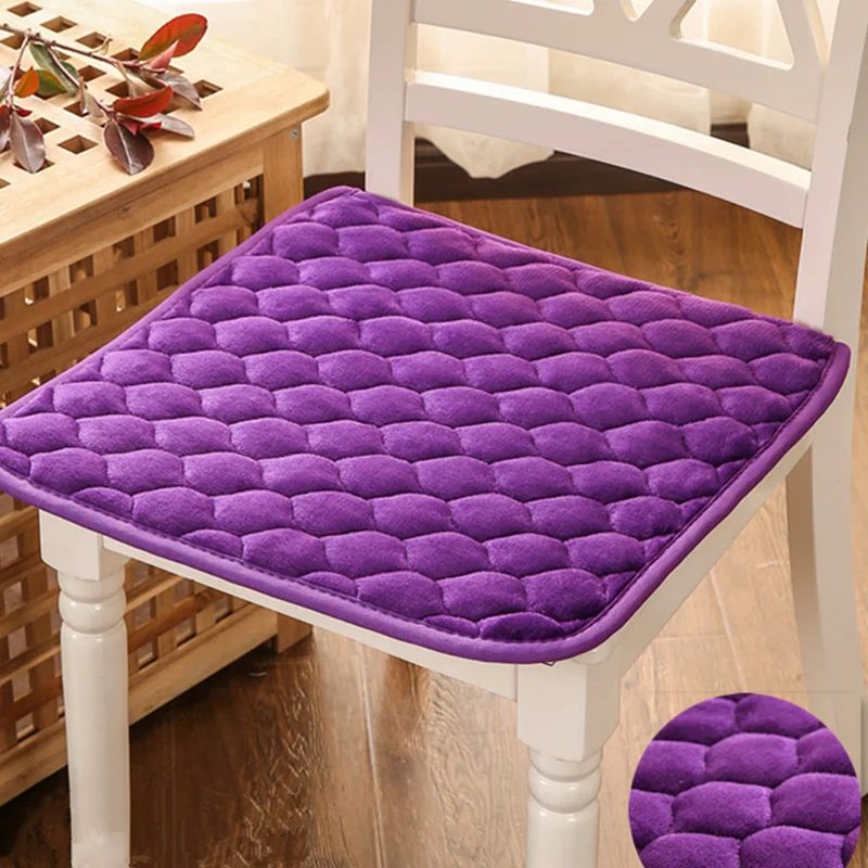 Плюшевая подушка на стул 48*48 см нескользящая Высококачественная сиденье