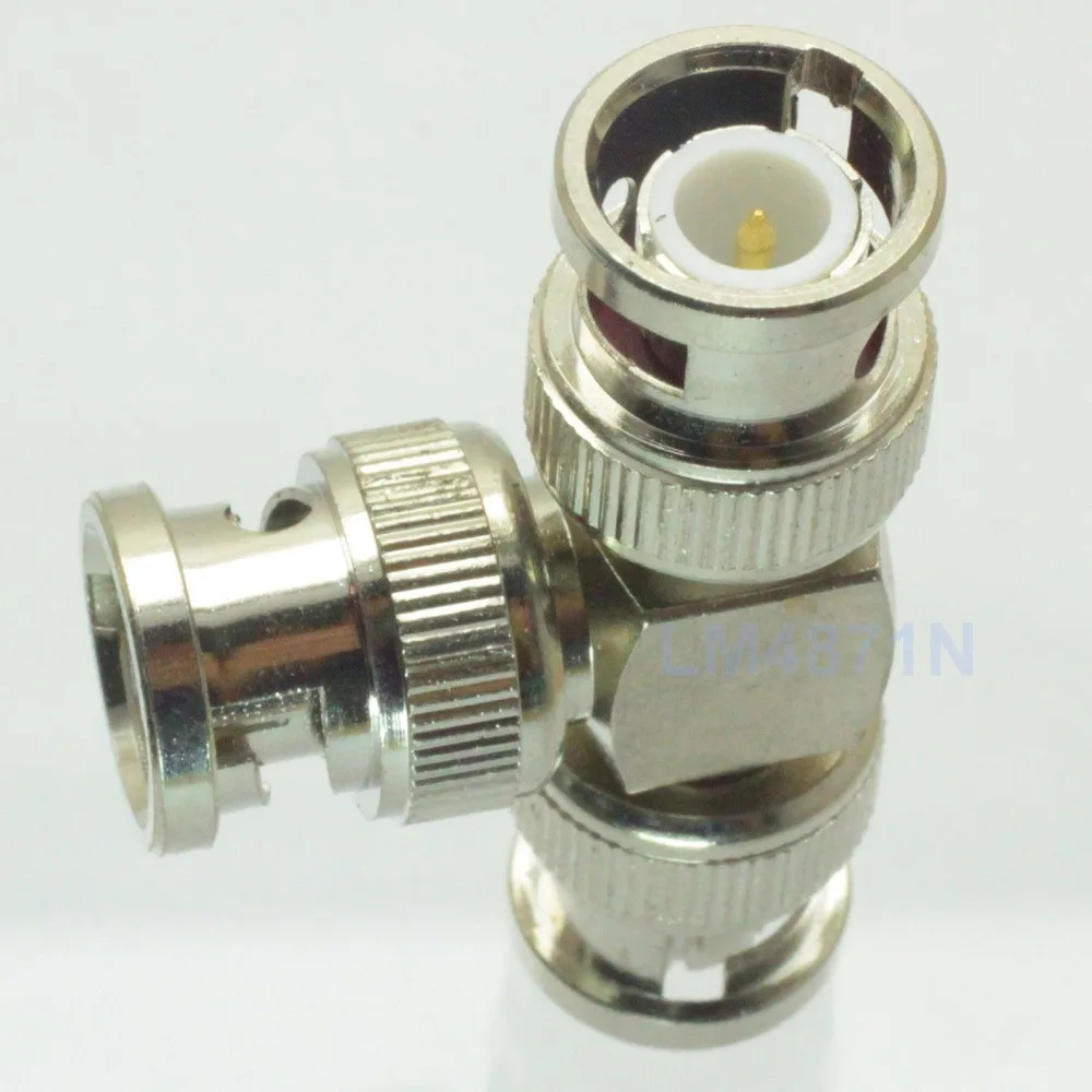 Для радио Адаптер BNC штекер для 2x T RF Splitter разъем трехместный 1M2M|plug pump|connectorplug connector