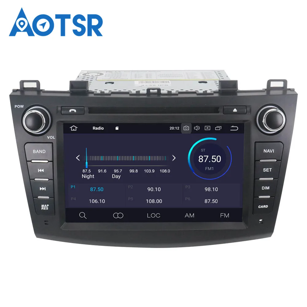 2 Din IPS Android 9 0 4 Гб + 32 ГБ машинный DVD проигрыватель для Mazda3 Axela/ Mazda 32009 2012