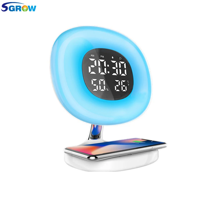 SGROW косметическое зеркало Беспроводной зарядки Настольная лампа крытый свет для