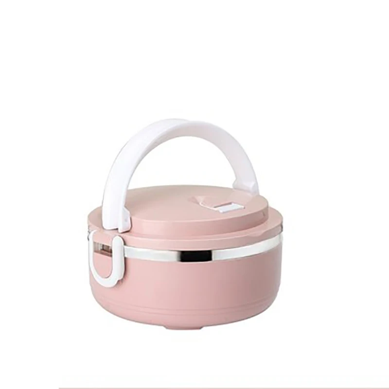 Pink1 MICCK многослойный детский Ланч-бокс из нержавеющей стали с подогревом Bento box пищевые контейнеры большой емкости вакуумные изоляционные коробки - Цвет: Pink1