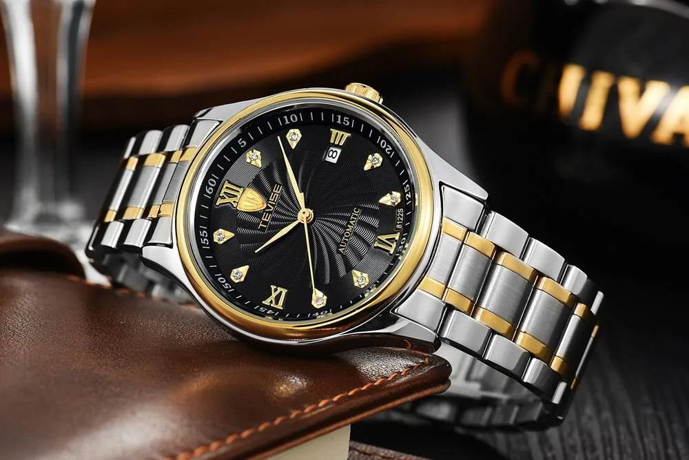 Мужские механические часы бренд Tevise Hours relojes hombre мужские часы Relogio Masculino военные спортивные мужские повседневные наручные часы