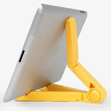 Заводская распродажа складной ленивый стол подставка держатель для iPad samsung Tab Планшетные ПК в 4 до 10 дюймов - Цвет: Yellow