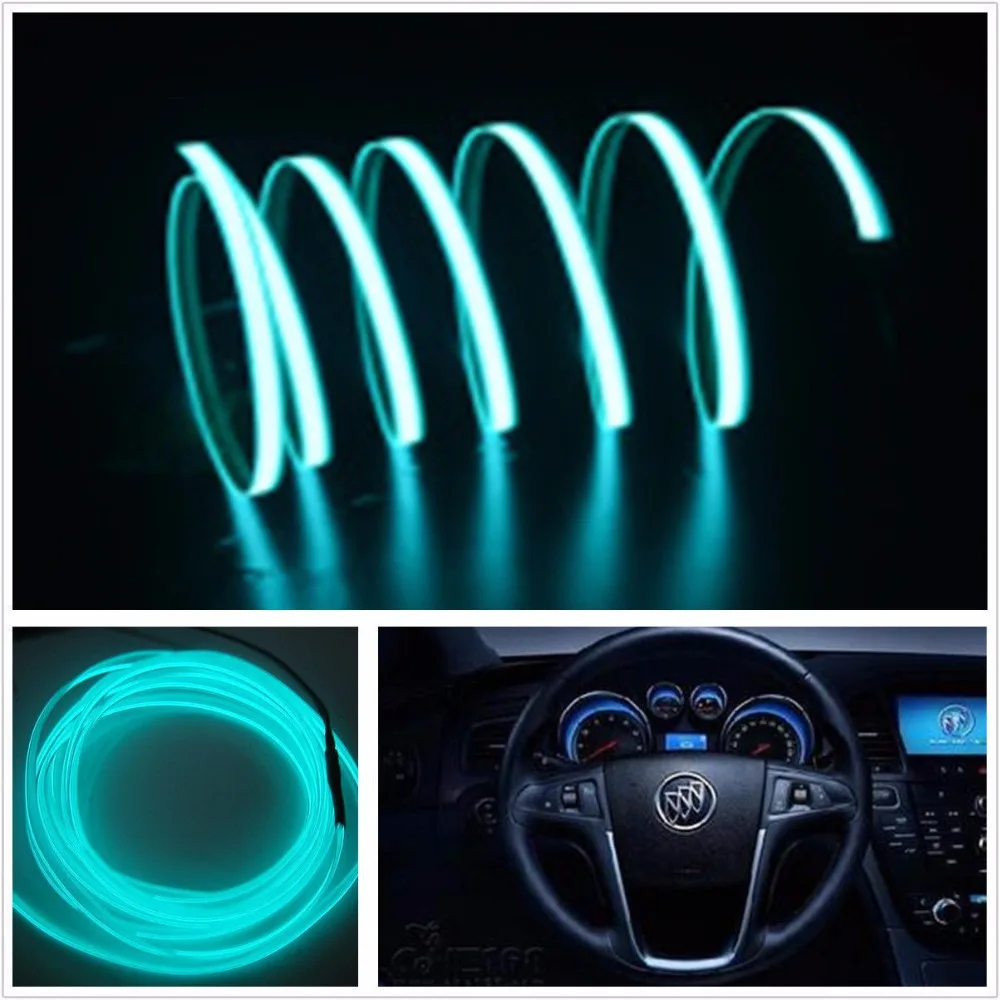 KEYECU лед синий провод для автомобильного интерьера Косплей украшения отлично