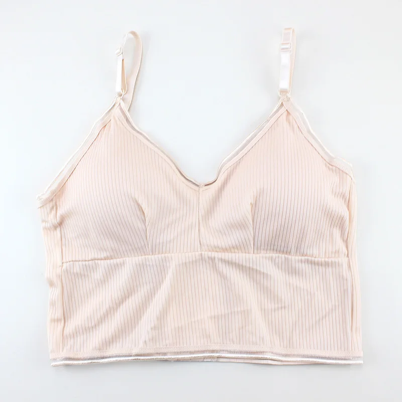 beige SP& CITY, летний, простой, однотонный, женский бюстгальтер, сексуальный, свободный, женский, бюстгальтеры, для отдыха, дышащий, без косточек, с вырезом, без подкладки, внутри, нижнее белье - Цвет: beige