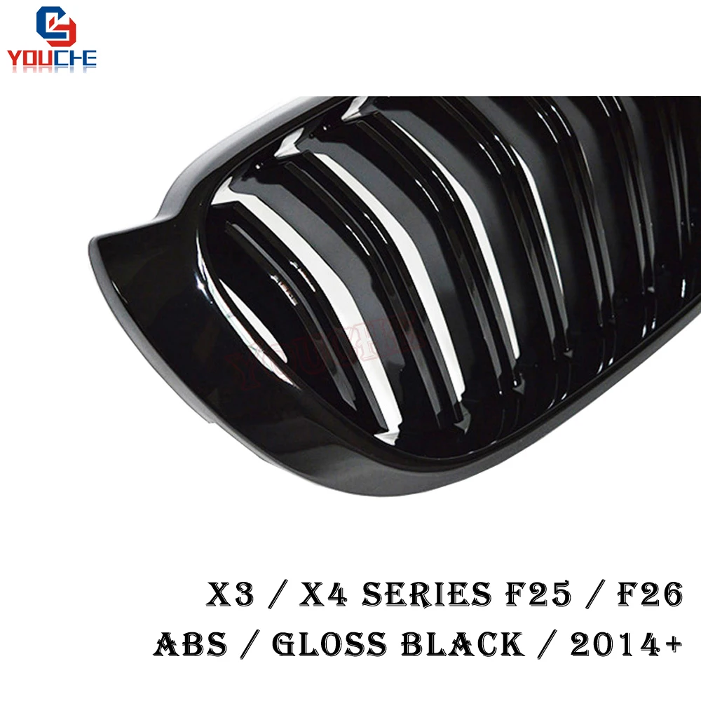 F25 F26 черный глянец решетка передний бампер для BMW X3F25 X4F26 2014-2017 5-дверный