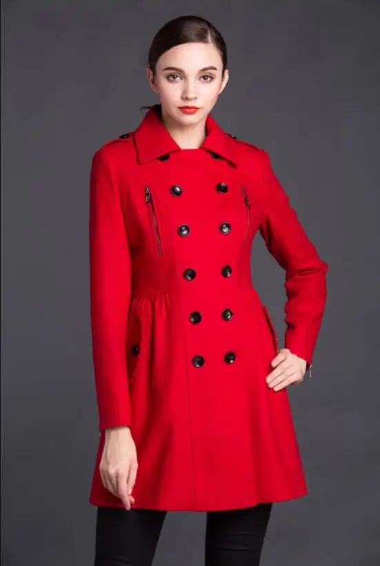 

England 2020 spring long wool coat women overcoat casaco feminino abrigos mujer invierno jaqueta feminina manteau autumn winter
