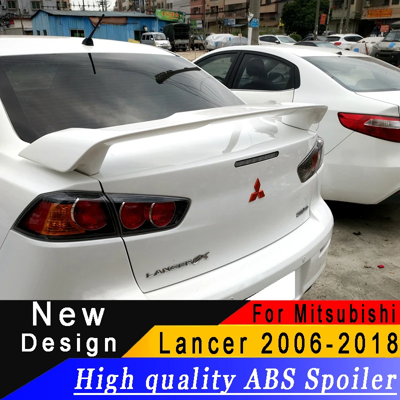 Высококачественный спойлер из АБС пластика нового типа для Mitsubishi Lancer EX 2006 2018