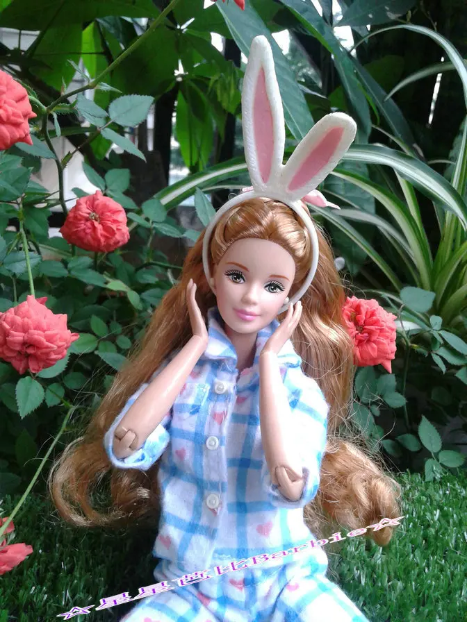 1 комплект; пижама с длинными рукавами; одежда для сна для куклы Blyth; блузка для спальни; комплект со штанами; Ночная одежда для Барби