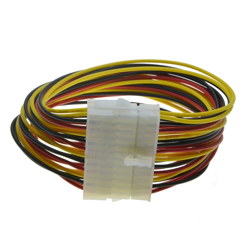 Удлинительный кабель питания ATX 24 контакта разъем штырь гнездо 20 + 4 внутренний