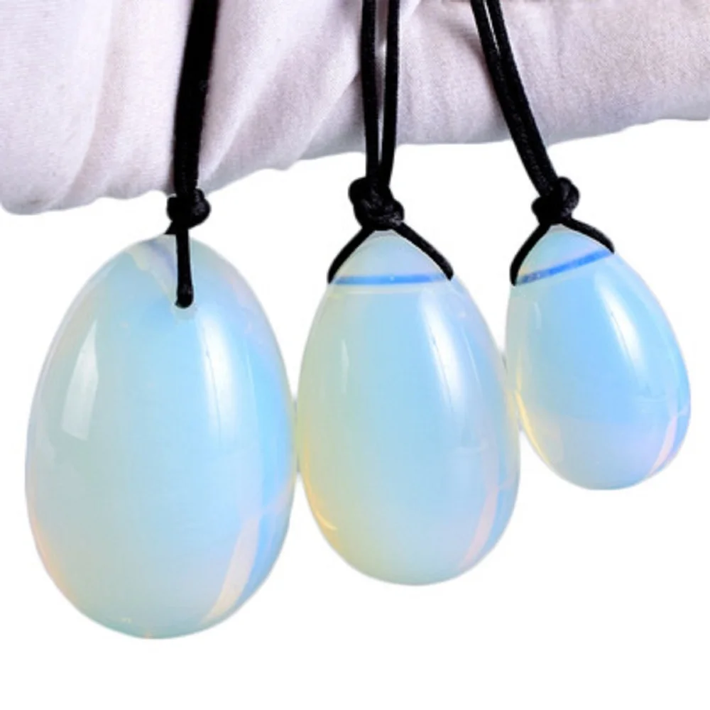 Yoni Egg обсидиан перфорированный лазурит лунный камень аметист массажный для
