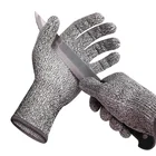 HPPE Food Grade 5, перчатки с открытыми пальцами для рыбалки, охоты, ручной порезов, защита рук мясника
