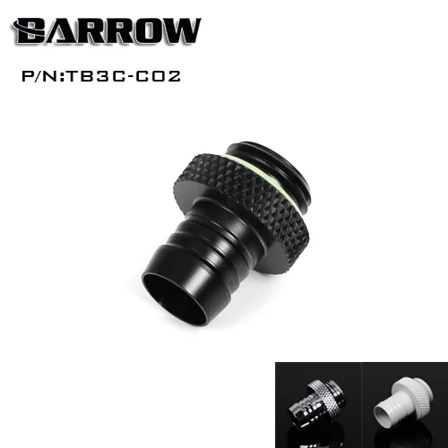 Barrow черная Латунь G1/4 ''резьба 3/8 ручная затяжка пагода Тип коннектора для 9 5 мм