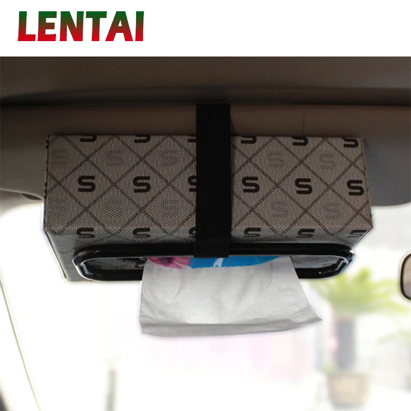 

OVERE 1PC Car tissue box holder Auto Box fixed clip For Peugeot 3008 308 207 407 Nissan Juke X-Trail Hyundai I30 Ix35 Accent