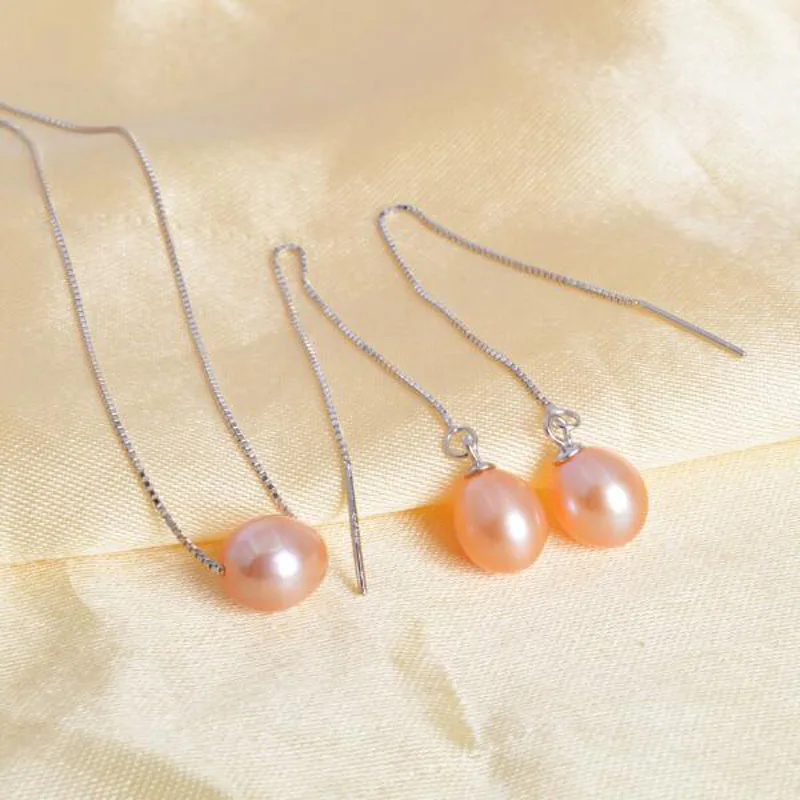 Женский комплект украшений из серебра 925 пробы с пресноводным жемчугом|pearl jewelry