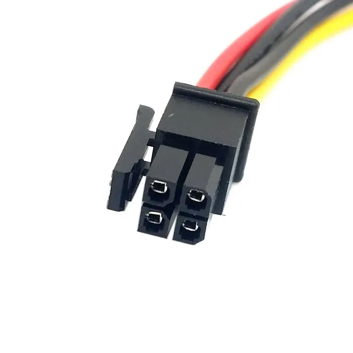 CY Chenyang ATX Molex микро коннектор 4 контактный штекер кабель питания 60 см|Кабели