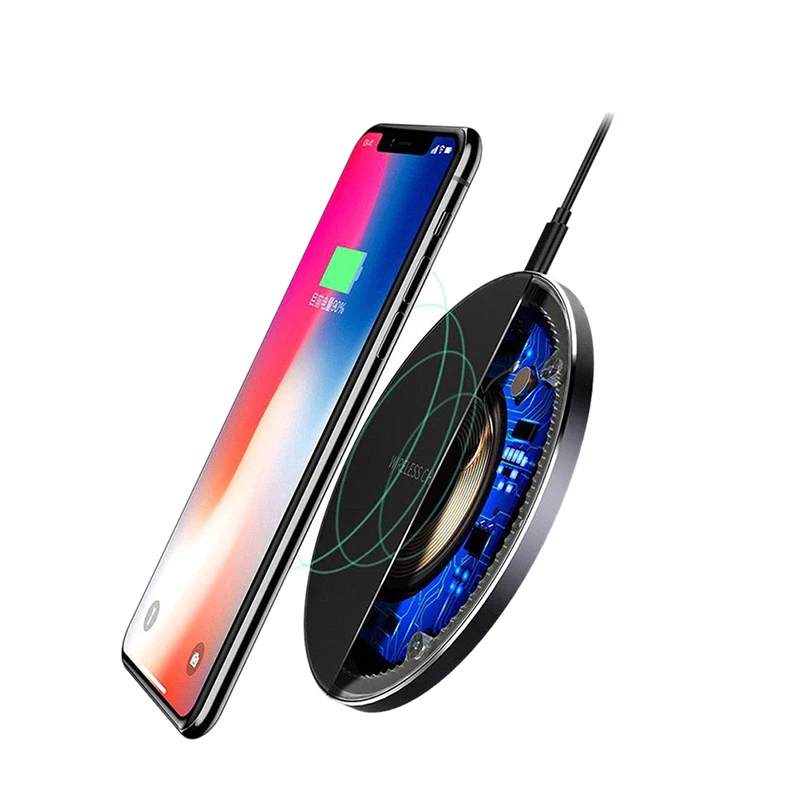 Беспроводное зарядное устройство для iPhone X/8 Plus 10 Вт Qi быстрая Беспроводная