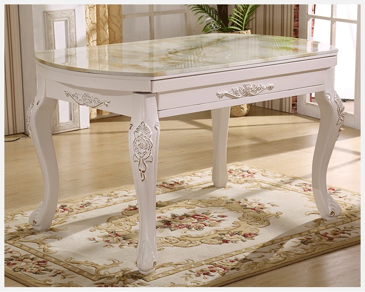 Роскошный деревянный обеденный стол и стул с резьбой H801|extendable table|dining roomextendible dining