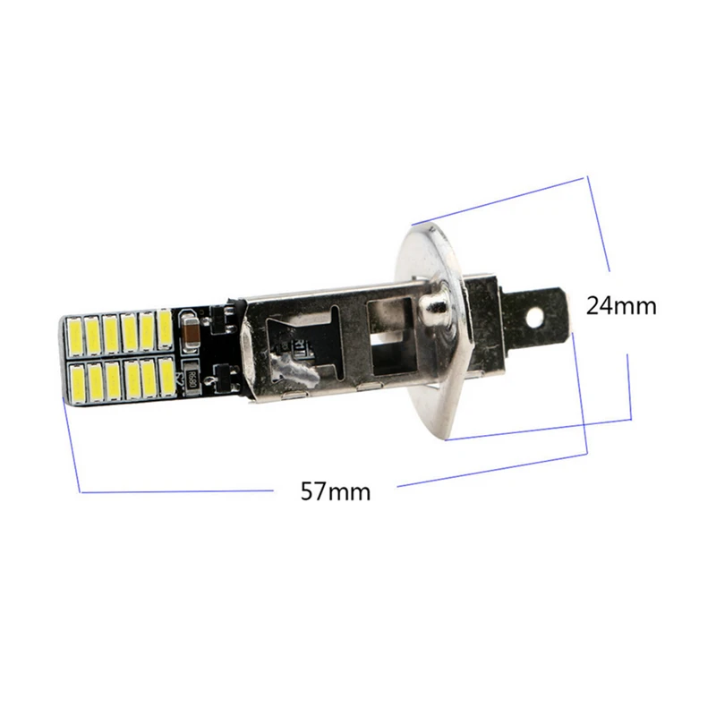 KEYECU 2 шт. 6500K Ultra H1 24SMD 4014 светодиодные Сменные лампы для автомобильных