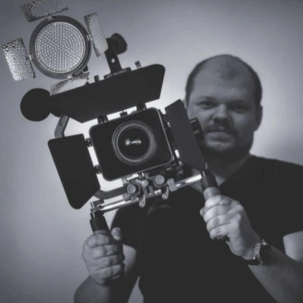 DF DIGITALFOTO DSLR rig follow focus + Матовая коробка кольцевой ремень видео 5D2 камера наплечное