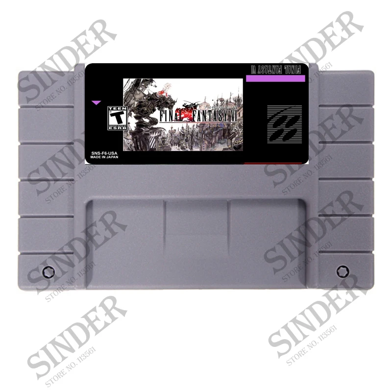 

Save File Final Fantasy VI 16 bit Super Game Card For 46 Pin Game Player