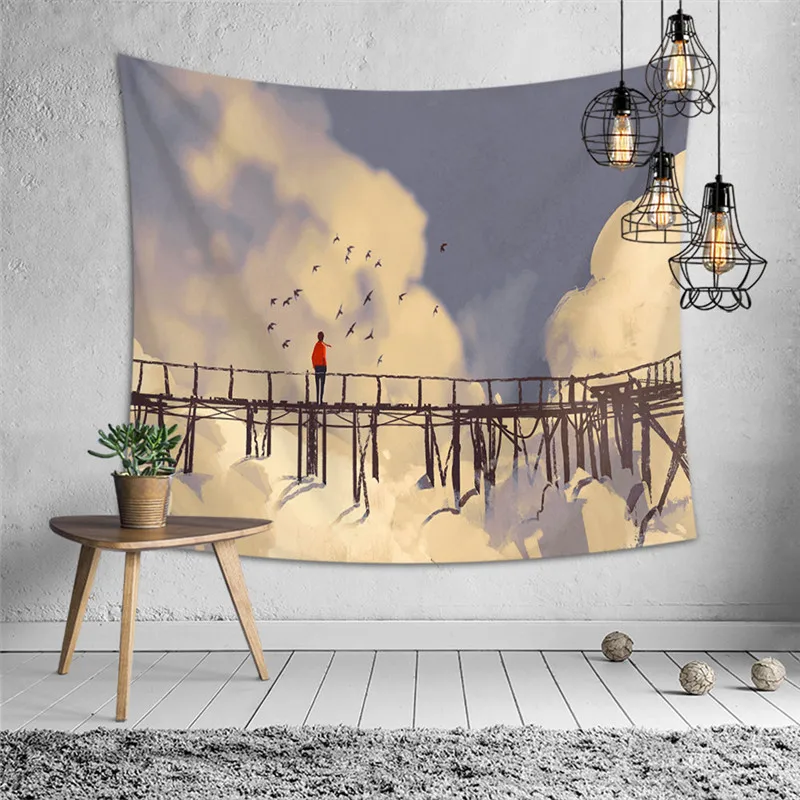 МАНДАЛА ГОБЕЛЕН аниме ковер на стену Спальня Гостиная Home Decor современные стены ковер полиэстер стены гобелен, настенные картины
