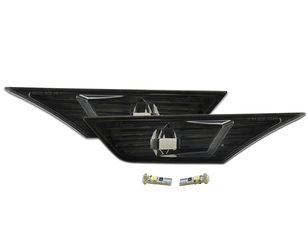 2 шт. для 16-18 Honda Civic дымовой сигнал боковых габаритных огней пара+ T10 SMD СВЕТОДИОДНЫЙ