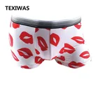 Боксеры мужские хлопковые, нижнее белье, пикантные трусы с мультяшным рисунком