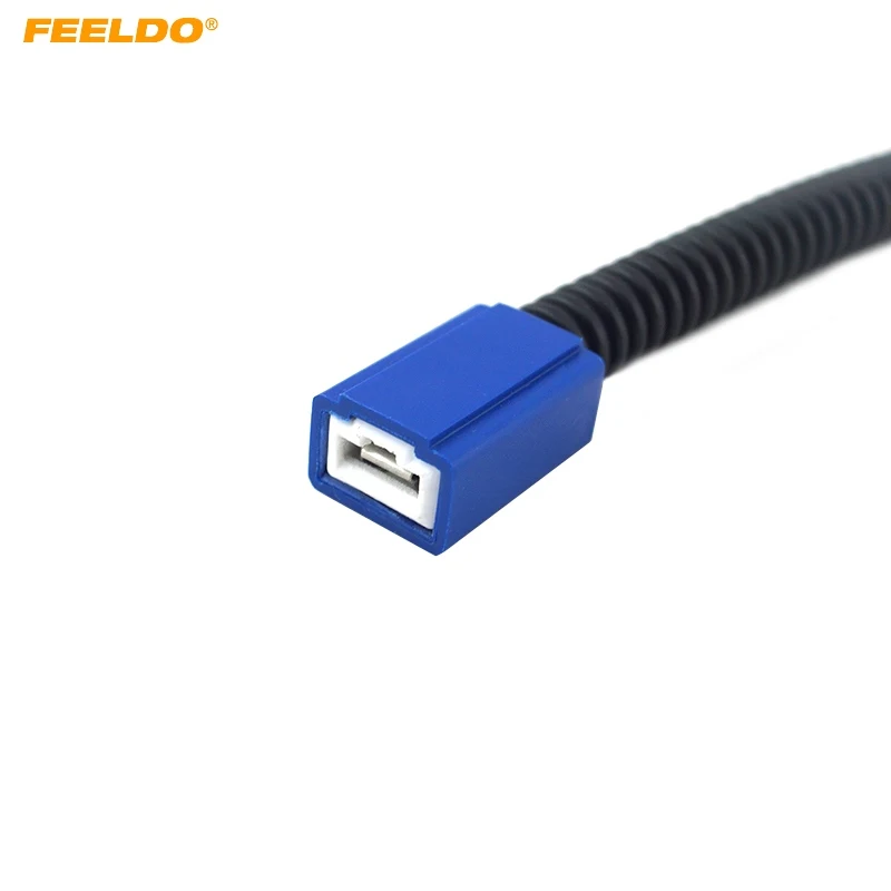 

FEELDO 1Pc H1 Ceramic Socket Heavy Duty Ceramic Wiring Harness H1 Light Bulb Connector Adapter For Headlights