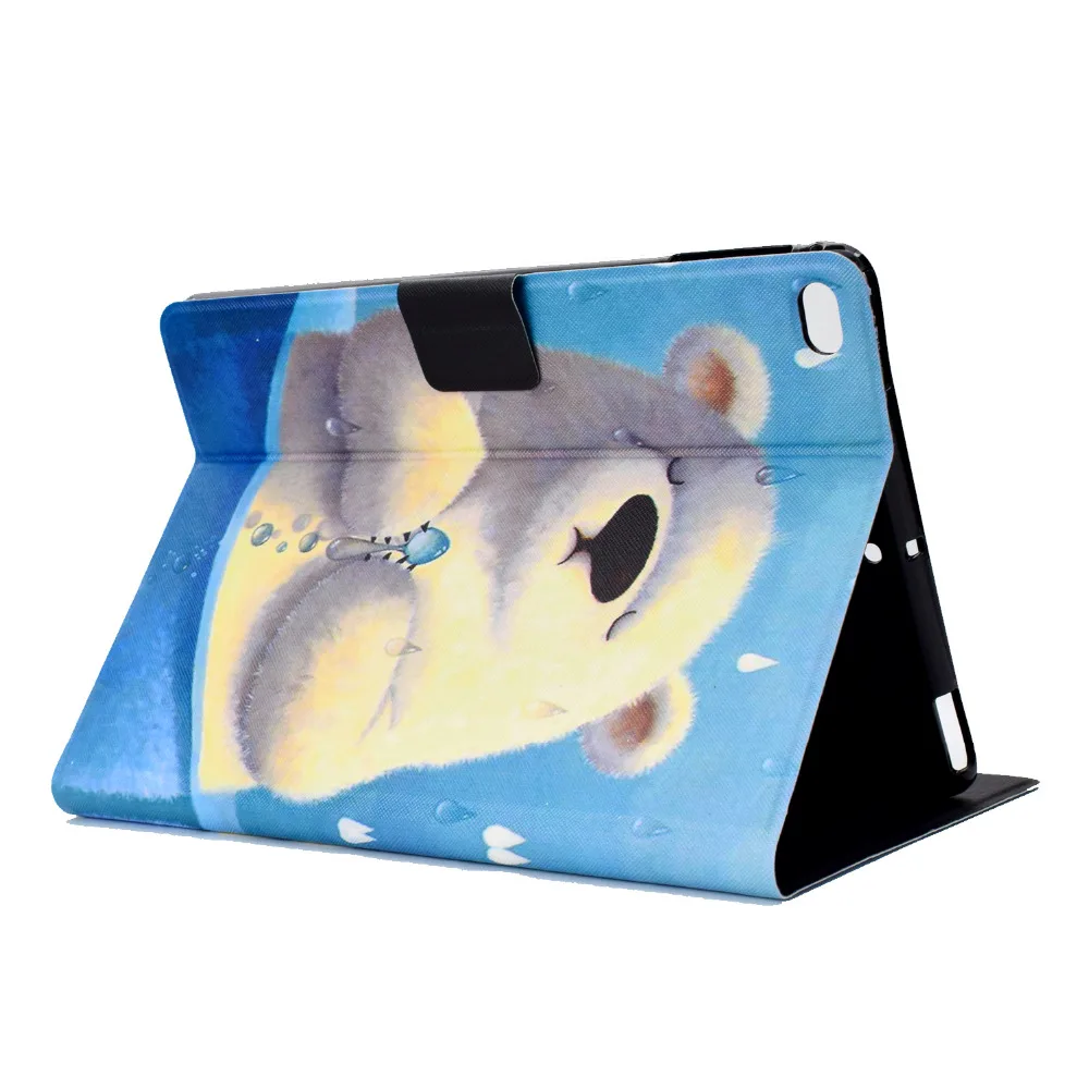 Чехол подставка из ТПУ и ПУ кожи для Apple iPad 9 7 2018/2017/Air/Air2|Чехлы планшетов