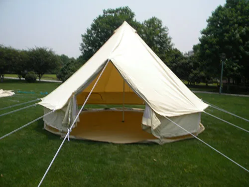 Водонепроницаемый хлопковый холст палатка с колокольчиком 4 м 5 м|canvas bell tent|bell