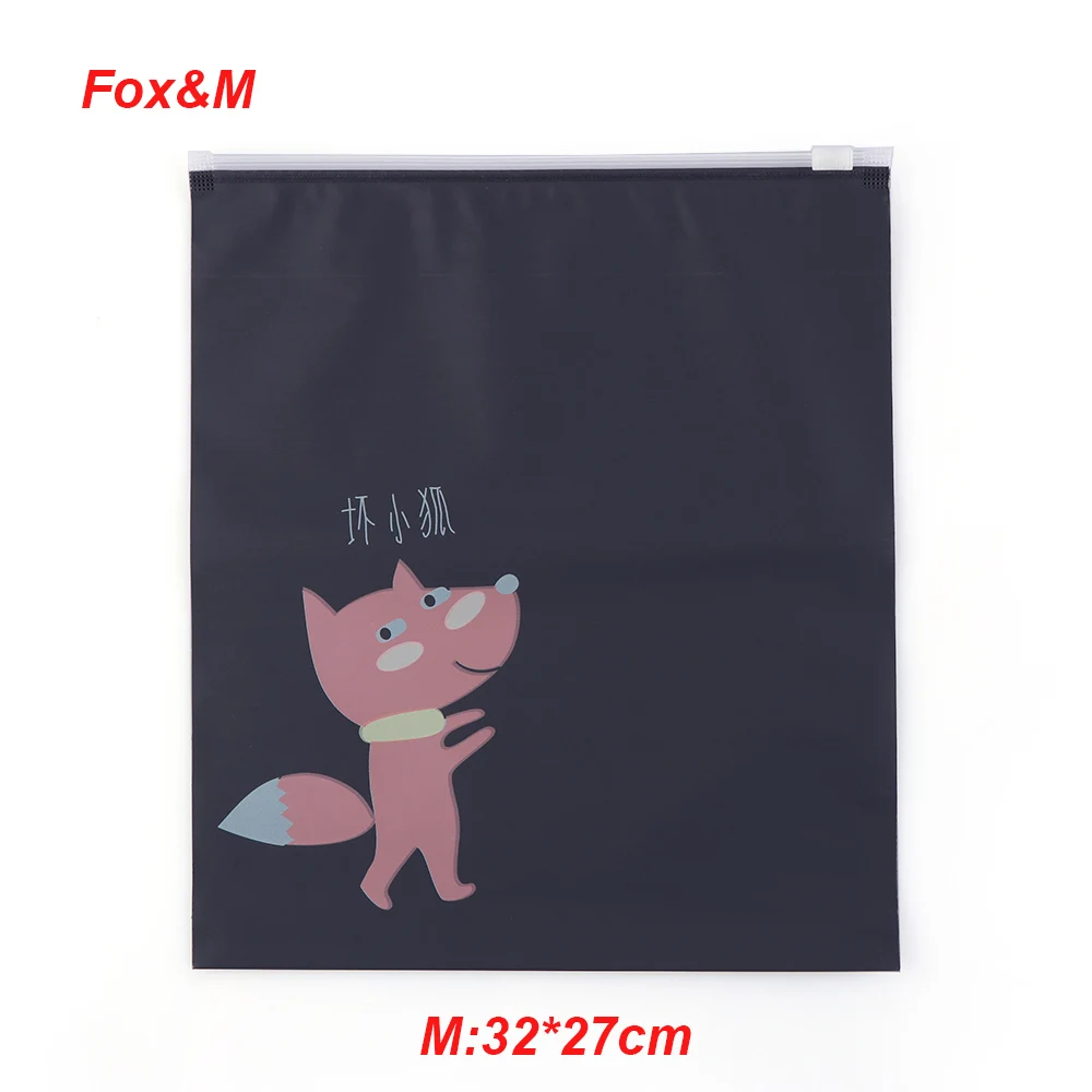 Fox M 1 шт. Кролик Утка лиса белка шаблон Дорожная сумка портативный сумка для хранения водонепроницаемая обувь шкаф для одежды сумка для хранения нижнего белья - Цвет: Fox M