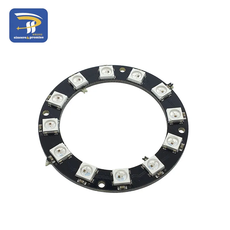 RGB LED кольцо 12 битов светодиоды WS2812 5050 лампа Light с integrated драйверы | Электронные
