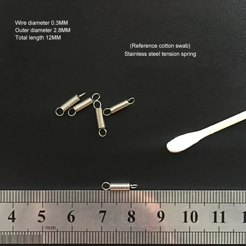 0.3x2.8x12mm (2) Пружина из нержавеющей стали, инструмент с крюком, проволока диаметром 0,3-4 размера, духовка, рекламный дисплей, пружина для двери - Цвет: 0.3x2.8x12mm (2)