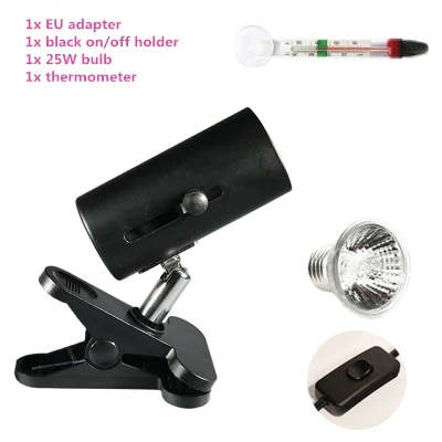 25w black lamp 25 Вт UVA& uvb лампа УФ лампа для черепах заполняющий светильник с кальцием uvb-лампа uvb 3,0 лампы для рептилий один комплект - Цвет: 25w black lamp