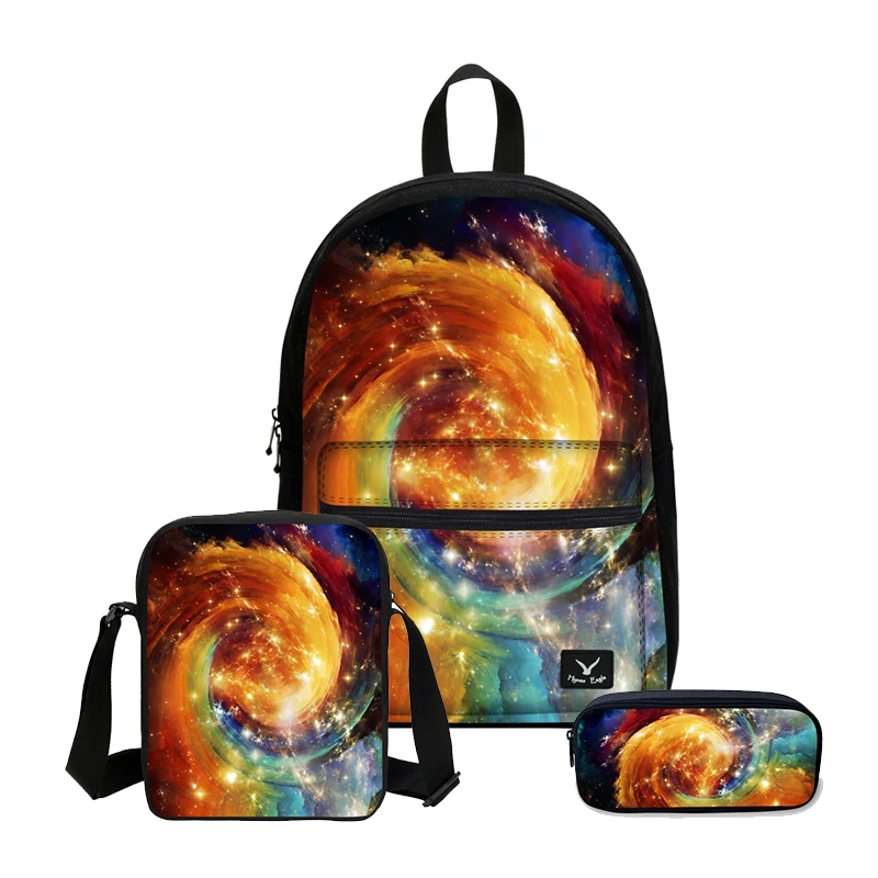 Зеленый Популярный Galaxy комплект школьных сумок для девочек-подростков, школьный рюкзак, милый школьный рюкзак для детей, классные школьные детские ранцы - Цвет: Зеленый