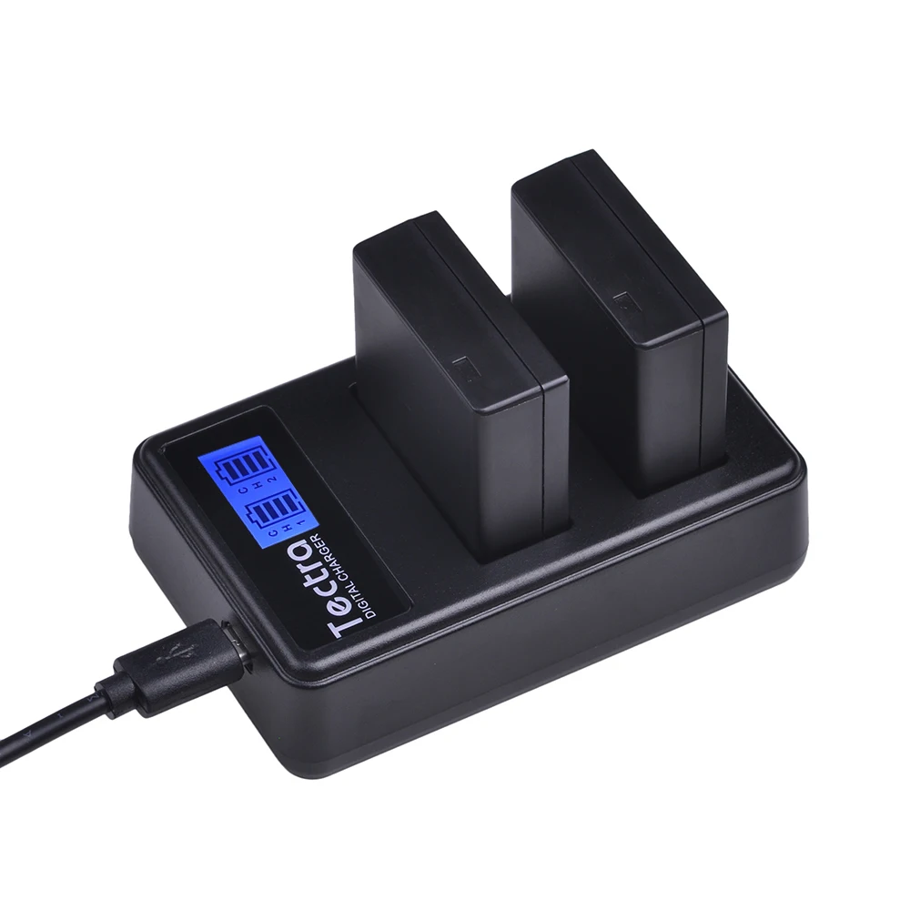 2 шт. Аккумулятор для камеры с ЖК дисплеем и USB двойное зарядное устройство Panasonic