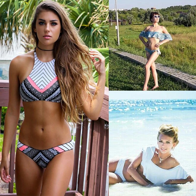 TCBSG бикини 2017 сексуальный купальник женский пуш ап Бразильский Набор бандо
