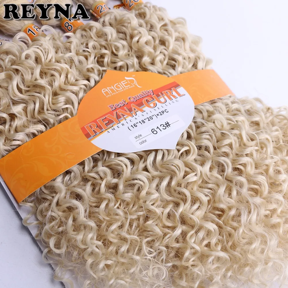 Kinky Curly Wave High Temperature Fiber Weave REYNA Synthetic Hair Bundles 6pcs/Lot hair Gram