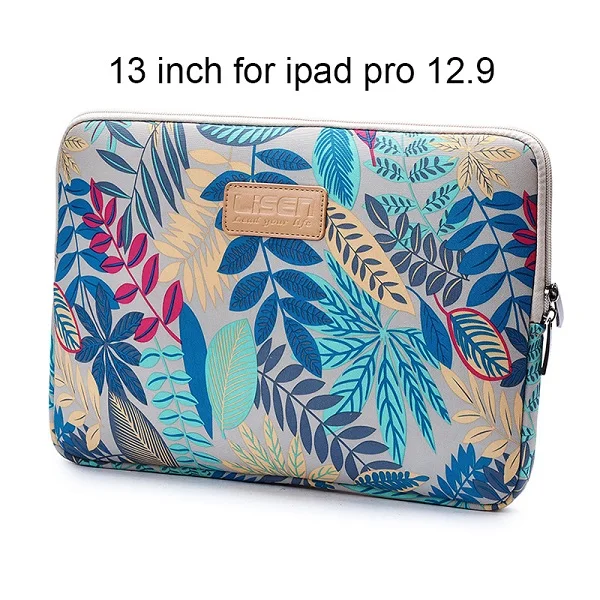 13inch gray leave Сумка-чехол Чехол для iPad Pro 10,5 11 12,9 противоударный чехол для планшета для iPad Air 1 2 Tab S4 Funda чехол s - Цвет: 13inch gray leave