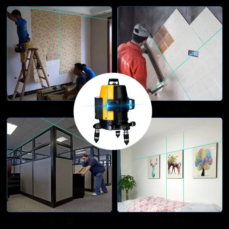 

12Lines 3D Laser Level Self-Leveling 360 Horizontal And Vertical Cross Super Powerful Blue Laser Beam Line Laser Measuring