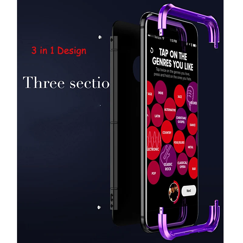 Роскошный чехол для Xiaomi MI 5X A1 с полной защитой 360 3 в 1 алюминиевый Металл + жесткий