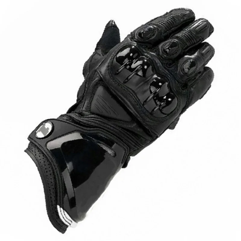 Перчатки для мотогонок guantes motocicleta мотоциклетные gant длинные Кожаные
