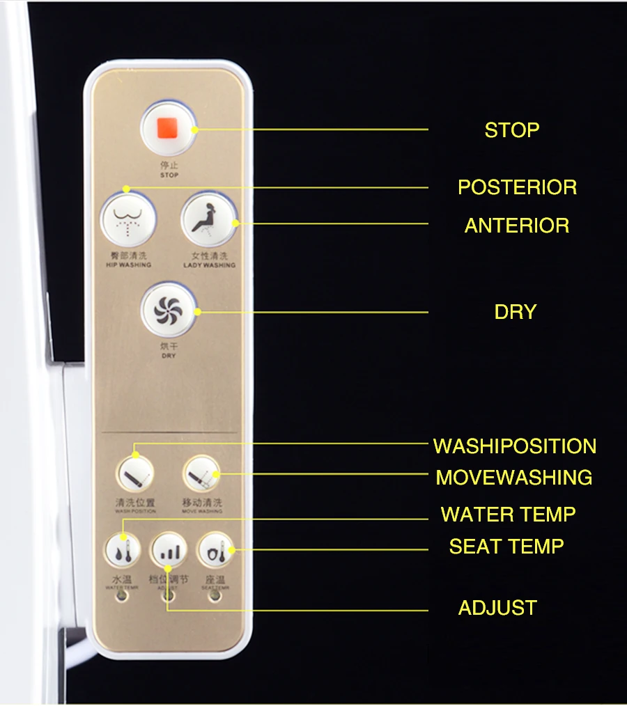 KOHEEL LCD 3 Color Intelligent Toilet Seat Elongated Electric Bidet Cover Smart Bidet Heating Smart Toilet Seat
