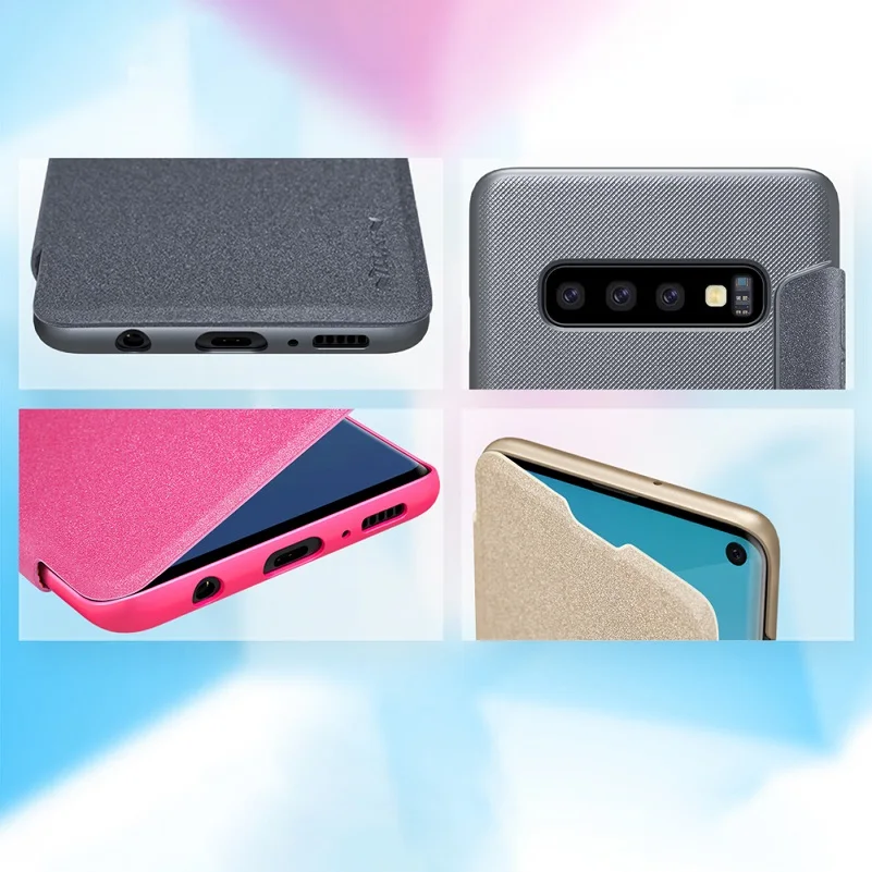 Чехол NILLKIN для samsung Galaxy S10/S10 Plus/S10e чехол 5,8 ''блестящий чехол-флип жесткая задняя крышка из ПК чехол S10 для samsung